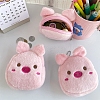 Cartoon Pig Plush Cloth Wallets PW-WGE8550-01-1