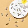 SHEGRACE Brass Pave Cubic Zirconia Trapezoid Connector Charms XGRQ2O597-444P-4