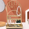 Double Arch Iron Earrings Storage Rack PW-WGA934D-01-4