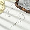 1mm Rack Plating Brass Cable Chain Adjustable Slider Necklaces for Women Men MAK-L044-04P-3