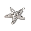Brass Micro Pave Cubic Zirconia Pendants KK-C119-20B-P-2