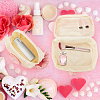 WADORN 2Pcs 2 Style Portable Cute Corduroy Makeup Bag AJEW-WR0001-81-4