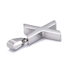 Non-Tarnish 304 Stainless Steel Letter Pendants STAS-H127-X-P-3