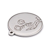 Non-Tarnish 304 Stainless Steel Pendants STAS-C032-04P-2