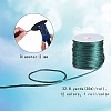 12 Rolls 12 Colors Macrame Rattail Chinese Knot Making Cords Round Nylon Braided String Threads NWIR-SZ0001-03-2