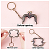   8Pcs 4 Colors Iron Purse Frame Handle FIND-PH0003-45-6