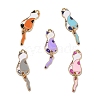 35Pcs 5 Colors Eco-Friendly Alloy Enamel Pendants ENAM-CJ0002-82-9