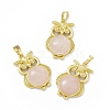 Natural Rose Quartz Pendants G-H283-03A-1