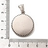 304 Stainless Steel Pendants STAS-Z110-34AS-3