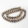 Electroplate Non-magnetic Synthetic Hematite Bead Strands G-F300-31B-06-2