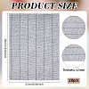 Rectangle Polyester Insole Cloth FIND-WH0139-342A-2