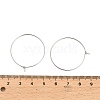 Brass Hoop Earring Findings X-KK-R112-038D-3