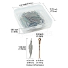 60Pcs 4 Colors Tibetan Style Alloy Pendants TIBEP-FS0001-18-4