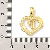 Heart Brass Pendants KK-I714-04G-P-3