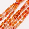 Natural Carnelian Bead Strands X-G-A129-2mm-02-1