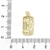 Brass Micro Pave Cubic Zirconia Pendants KK-I723-24G-3