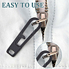Titanium Alloy Zipper Pull Tabs PALLOY-WH0048-33B-6