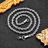 Non-Tarnish 304 Stainless Steel Rope Chain Necklaces NJEW-F226-03P-06-5