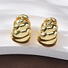 Rack Plating Brass Croissant Hoop Earrings for Women EJEW-G342-09G-3