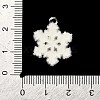 Christmas Flocky Opaque Resin Pendants RESI-C064-01C-4
