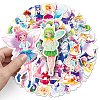 50Pcs Fairy PET Waterproof Stickers PW-WGFC600-01-6