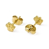 Vacuum Plating 304 Stainless Steel Dog Paw Print Stud Earrings for Women EJEW-P212-15G-2