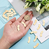 22Pcs Brass Connector Charms KK-BC0008-17-3