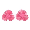 Spray Painted Iron Bead Caps IFIN-Z004-02F-1