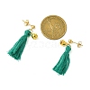 Christmas Tree Tassel Dangle Earrings EJEW-JE06104-3