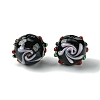 Handmade Bumpy Lampwork Beads FOIL-B001-08A-1