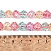 Transparent Crackle Glass Beads EGLA-F167-02-4