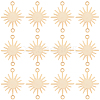 40Pcs Brass Connector Charms KK-BBC0029-12G-1