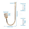 Zinc Alloy U Shape Hook Hangers Curtain SW-TAC0002-08C-4