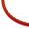 Polyester Cord Braided Bracelet Makings MAK-Z003-01G-07-2