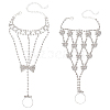 ANATTASOUL 2Pcs 2 Style Crystal Rhinestone Tennis Ring Bracelet BJEW-AN0001-11-1