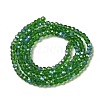 Electroplate Transparent Glass Beads Strands EGLA-A035-T3mm-L11-2
