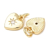 Brass Micro Pave Cubic Zirconia Charms RB-I078-67G-NR-3