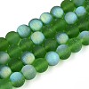 Frosted Transparent Glass Beads Strands LS-GLAA-T032-T8mm-MBB07-1