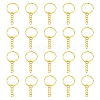 20Pcs Iron Split Key Rings IFIN-YW0003-01G-1