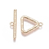 Brass Toggle Clasps KK-G381-02G-1
