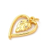 Brass Micro Pave Cubic Zirconia Pendants KK-U033-03G-01-2