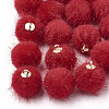 Faux Mink Fur Covered Pendants WOVE-S115-02D-2