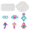  2Pcs 2 Style Medical Theme DIY Pendant Silicone Molds DIY-TA0005-23-1