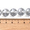 Transparent Electroplate Glass Beads Strands EGLA-N002-34E-F03-2