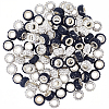 100Pcs 2 Colors Polymer Clay Rhinestone European Beads CPDL-SP0001-02-1
