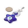 Handmade Evil Eye Lampwork Pendants Decorations HJEW-JM01008-05-3