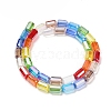 Electroplated Glass Beads Strands EGLA-P067-01A-01-2