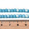 Frosted Opaque Glass Beads Strands GLAA-T032-P4mm-MBB13-4