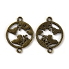 Alloy Connector Charms FIND-WH0108-38AB-1