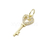 925 Sterling Silver Micro Pave Clear Cubic Zirconia Pendants STER-S010-03A-LG-2